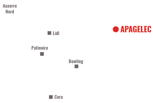 Carte - Apagelec électricien Auxerre